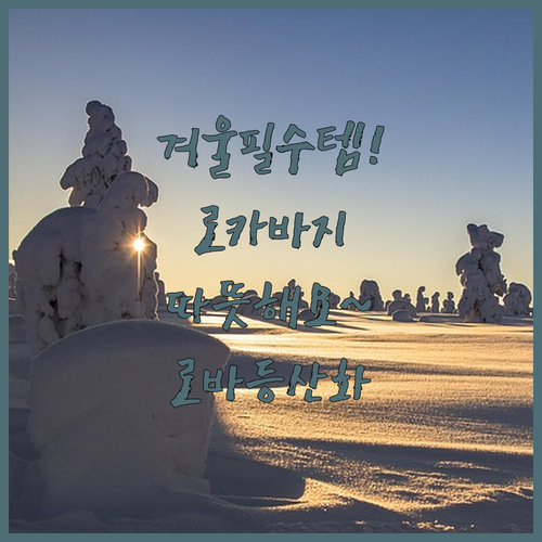 추운 겨울을 따뜻하게 겨울 필수 방한 아이템 로카바지 팬츠와 로바 등산화