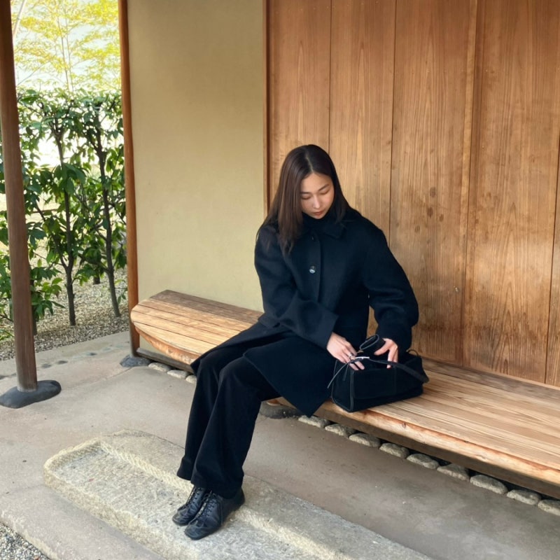킨더살몬 코트 Tolman Alpaca Coat Dark Navy 착용후기