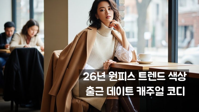 버건디부터 세이지 그린까지, 26년 겨울 원피스 트렌드 컬러와 스타일링 팁