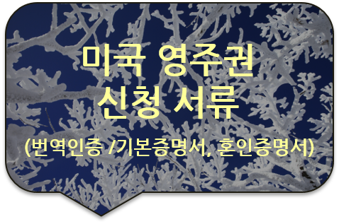 미국 사우스 캐롤라이나 영주권 신청서류, 기본증명서/ 가족관계증명서/ 혼인관계증명서 번역인증