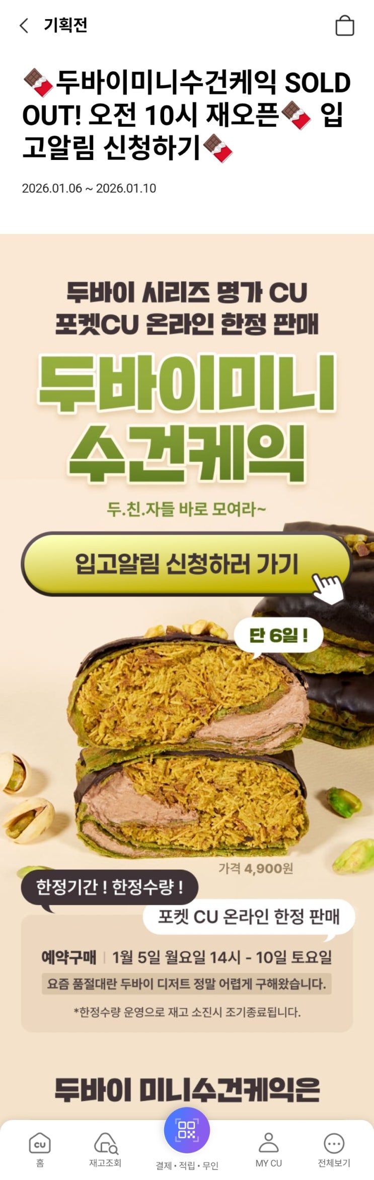  CU <두바이 미니수건 케이크> 후기