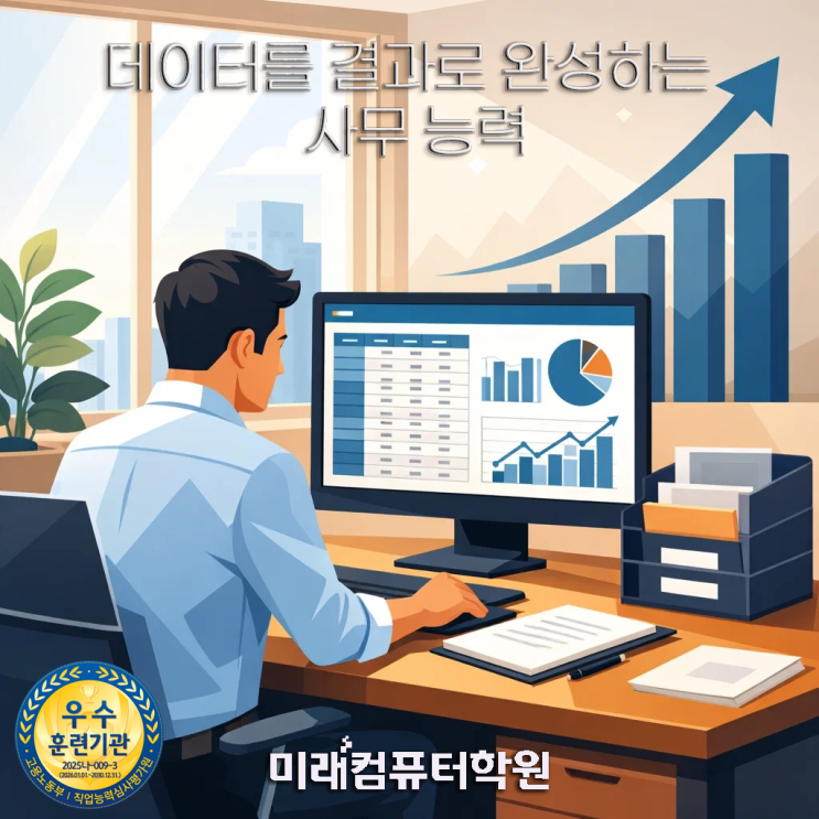  부산컴퓨터활용능력1급 자격증학원-컴활1급 한 번에 합격! 엑셀·엑세스 실무까지 배우는 국비지원과정