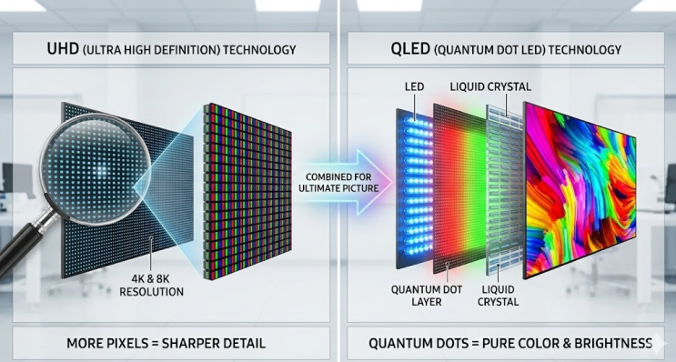  UHD QLED TV 화질차이 가성비 1월 삼세페 65인치 할인제품 추천