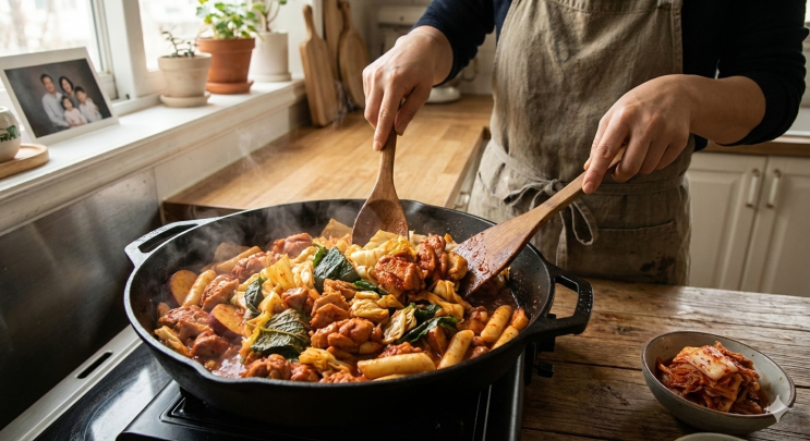 닭갈비 한 판에 볶음밥까지, 실패 없는 조합