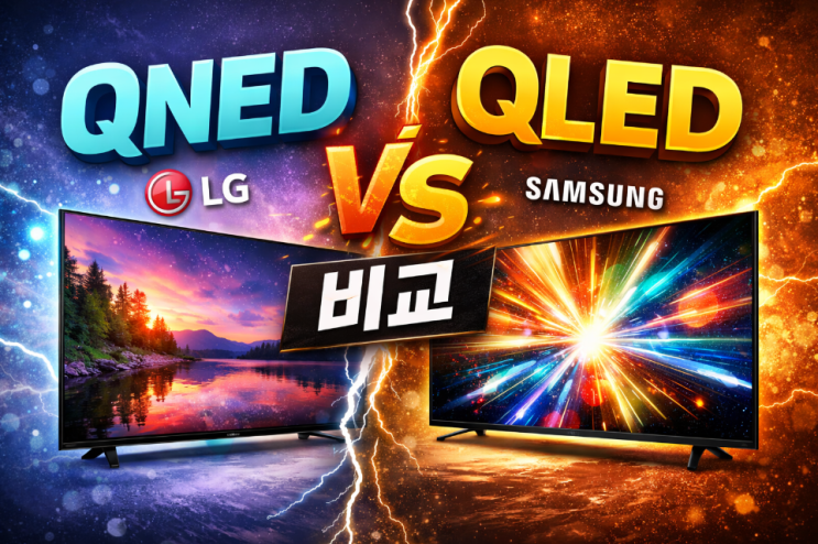 QNED QLED 비교 65 75인치 대형 tv추천