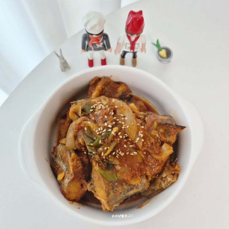 냉동 코다리조림 만들기 생선찜 양념 황금레시피
