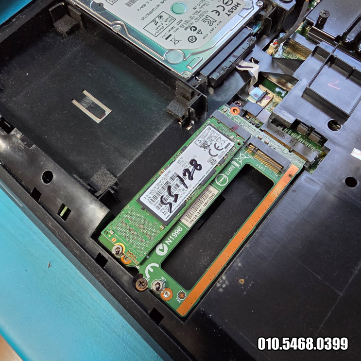  미아동 컴퓨터수리 노트북 엑셀 안열림 M.2 SATA 128GB 교체 출장 해결