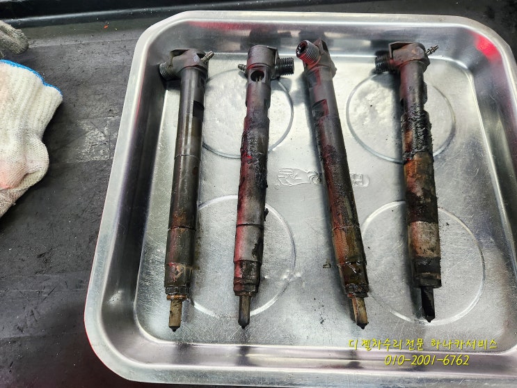  캡티바 인젝터 고착수리, 인젝터경고등, 정비지시등, 동와셔터짐, 인젝터교환