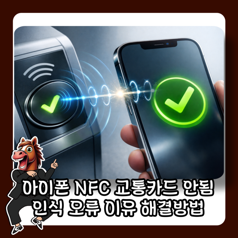 아이폰 NFC 교통카드 안됨 인식 오류 이유 해결방법