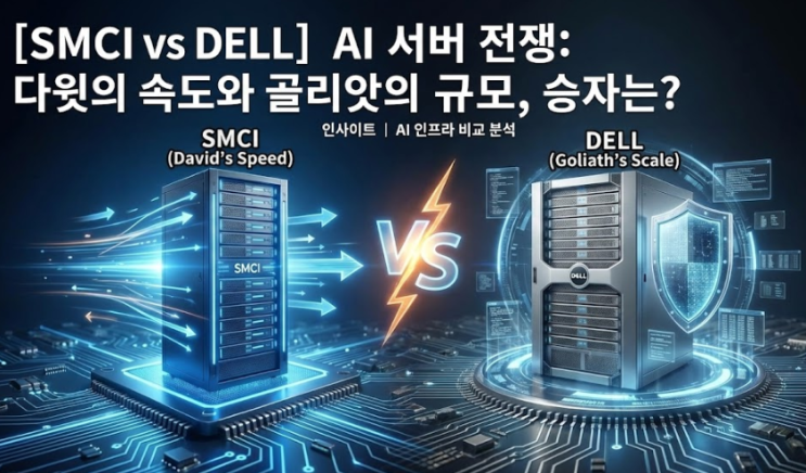  [SMCI vs DELL] AI 서버 전쟁: 다윗의 속도와 골리앗의 규모, 승자는?