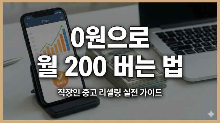  재고 0원으로 시작해 월 200만원 만든 직장인의 중고 리셀링 부업 실전 가이드
