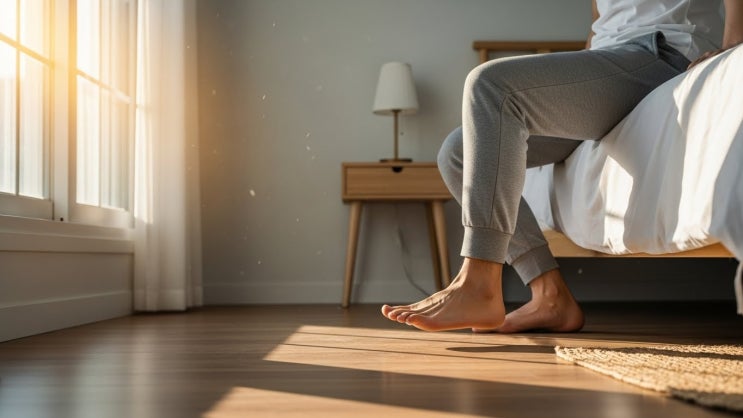  아침에 발바닥이 찌릿한 통증, 왜 이 시간에만 나타날까요? – 족저근막염에서 흔히 보이는 증상 –