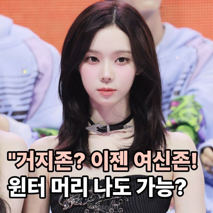  윈터 중단발 하나로 얼굴 크기 반토막? 거지존을 '인생 리즈'로