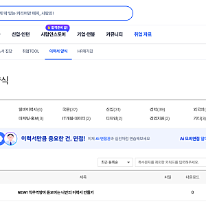 사람인 이력서 양식 다운로드 3분 컷! 신입과 경력 템플릿 67개 무료