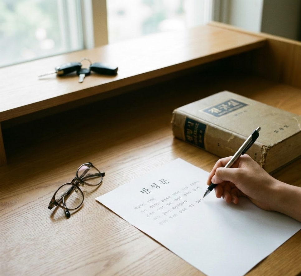 음주반성문 작성방법과 예시 노하우