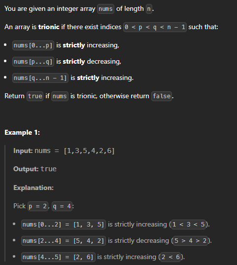 JAVA_LeetCode 3637_Trionic Array I