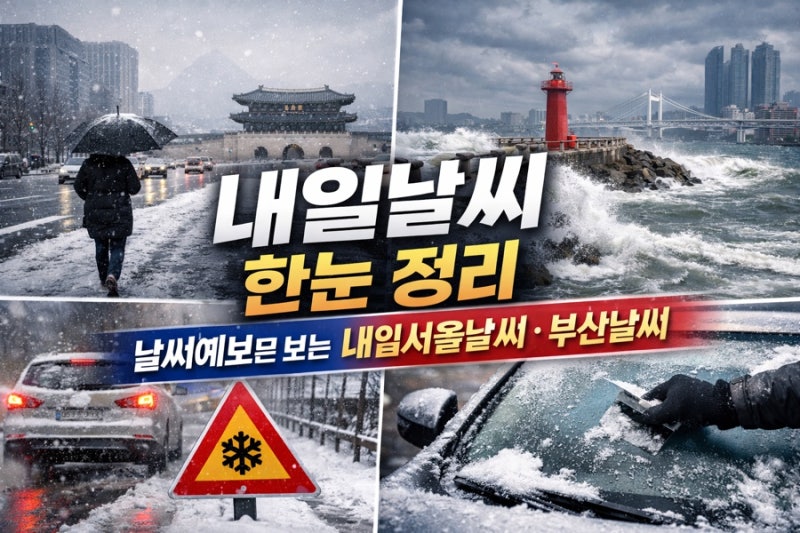 내일날씨 한눈 정리 날씨예보로 보는 내일 서울 부산 날씨 핵심 포인트