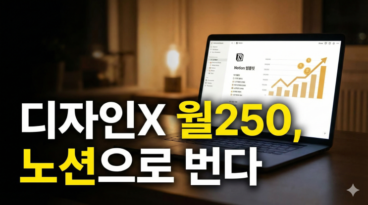  디자인 몰라도 월 250만원, 노션 템플릿 판매로 퇴근 후 수익 만든 직장인 이야기
