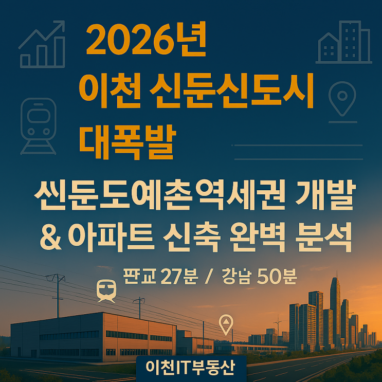  "2026년 이천 신둔신도시 대폭발!  신둔도예촌역세권 개발 & 아파트 신축 완벽 분석 (판교 27분, 강남 50분) – 이천IT부동산"