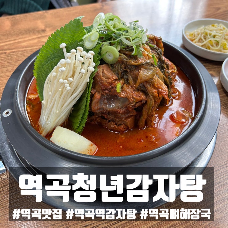  역곡맛집 청년감자탕순대국 역곡점 – 가족과 함께 즐긴 감자탕 & 치즈볶음밥 후기
