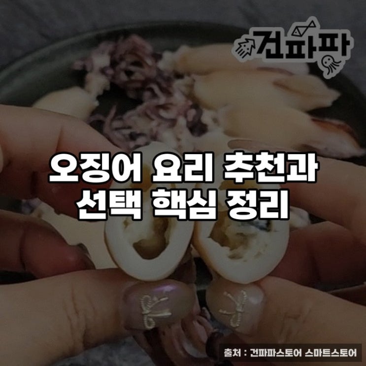  오징어 요리 추천과 선택 핵심 정리