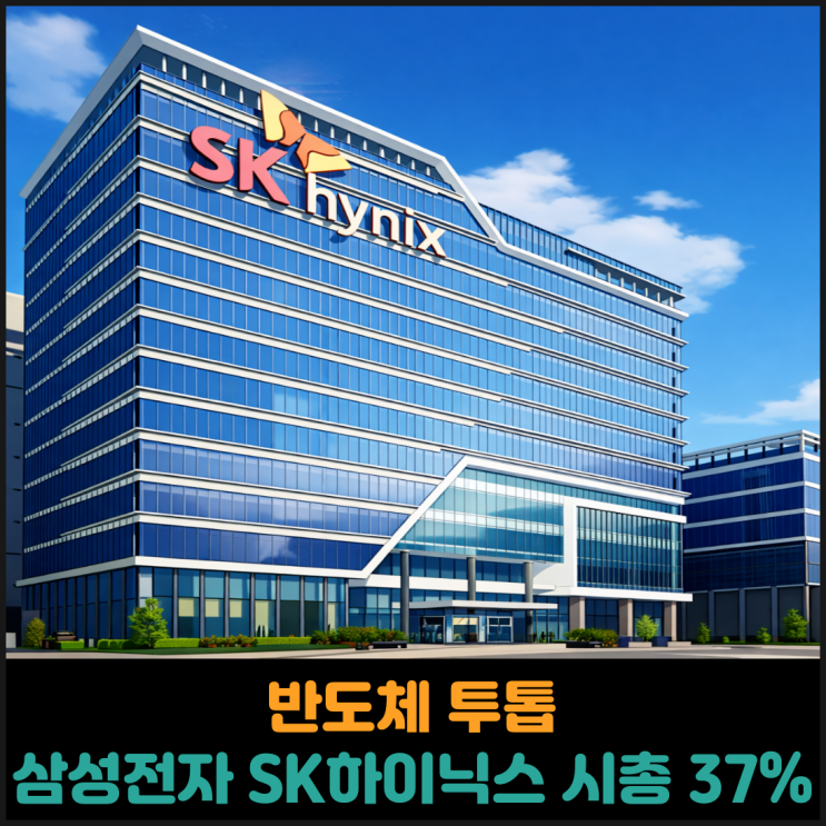  삼성전자 SK하이닉스 코스피 전체 시총 37%