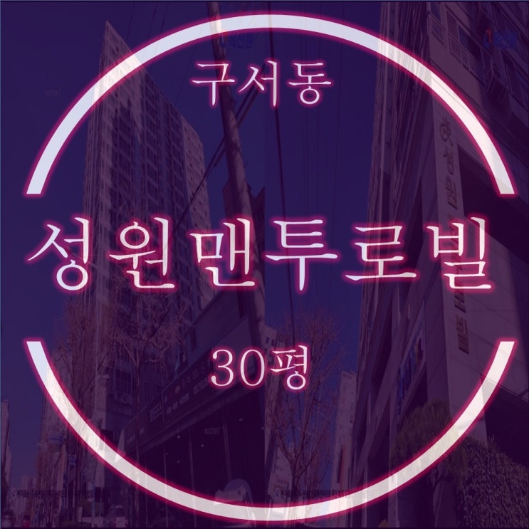  구서동 두실역 역세권 성원맨투로빌 아파트 30평 1억대 경매