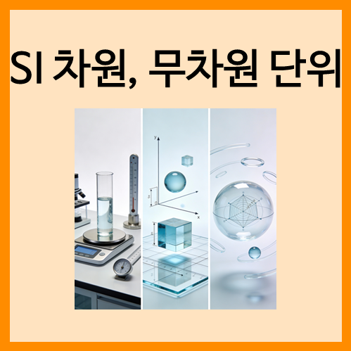  [측정과 단위]SI 차원, 무차원 단위