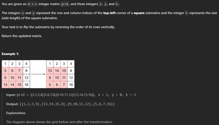  JAVA_LeetCode 3643_Flip Square Submatrix Vertically