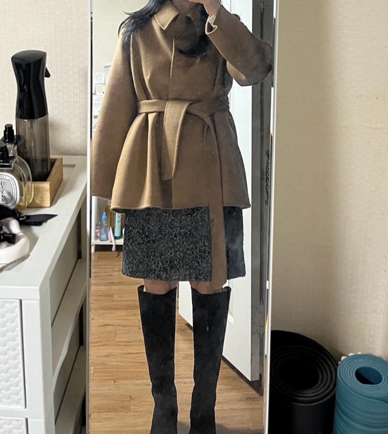 이바나헬싱키 아이리스 하프코트 카멜 후기
