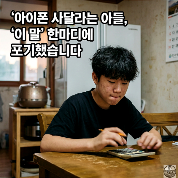  "엄마, 친구는 아이폰인데..." 아이의 비교 병 고치는 결정적 한마디