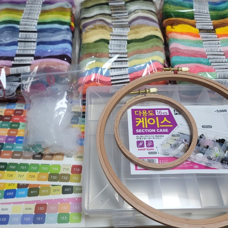 프랑스자수 저렴하게 사는 곳 다이소, 알리익스프레스 가성비 자수 준비물 구매