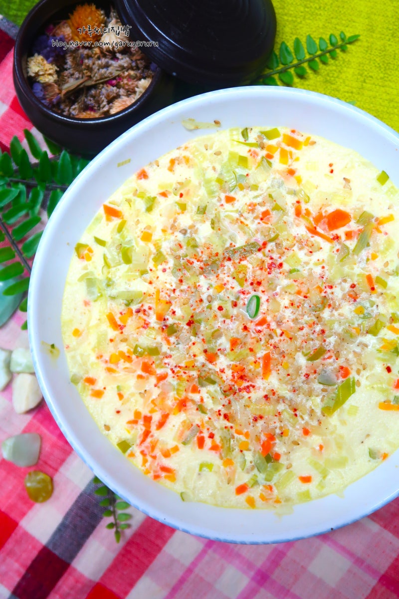 순두부 계란찜 레시피 냄비 부드러운 계란찜 시간