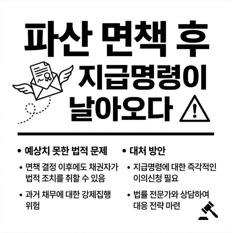 파산 면책 후 지급명령, 채권자 목록에 없어도 해결(청구이의 승소 사례) 관련 이미지 2