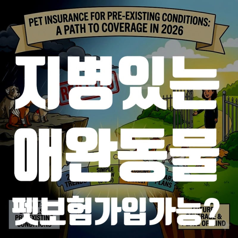 지병이 있어도 펫보험 가입 가능할까? 만성질환 댕냥이 집사를 위한 현실적인 가이드 (2026년 ....