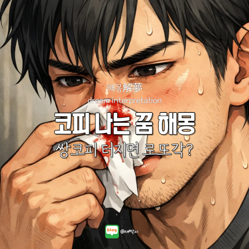 코피 나는 꿈 해몽, 쌍코피 터지면 로또각?