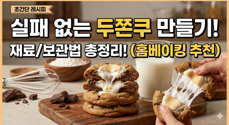 두쫀쿠 만들기｜실패 없는 두바이쫀득쿠키 레시피 & 재료·보관법 총정리! (홈베이킹 추천)