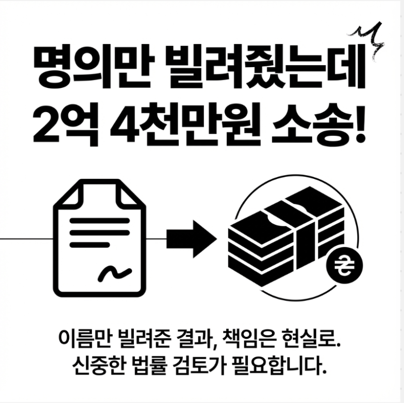 명의만 빌려줬는데 2억, '명의대여자'를 지켜낸 승소 사례 관련 이미지 2
