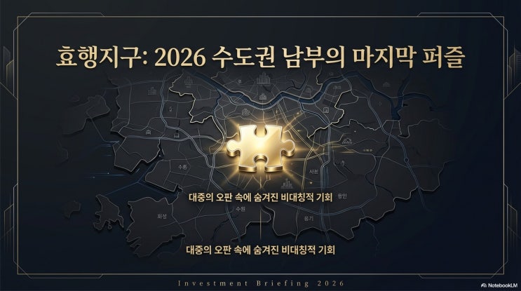  효행지구: 군공항 소음이라는 ‘착시’에 가려진 퀀텀점프의 서막: 2026 투자 시나리오