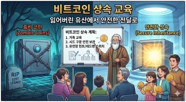  내가 갑자기 사망한다면? 비트코인 디지털 상속의 골든타임