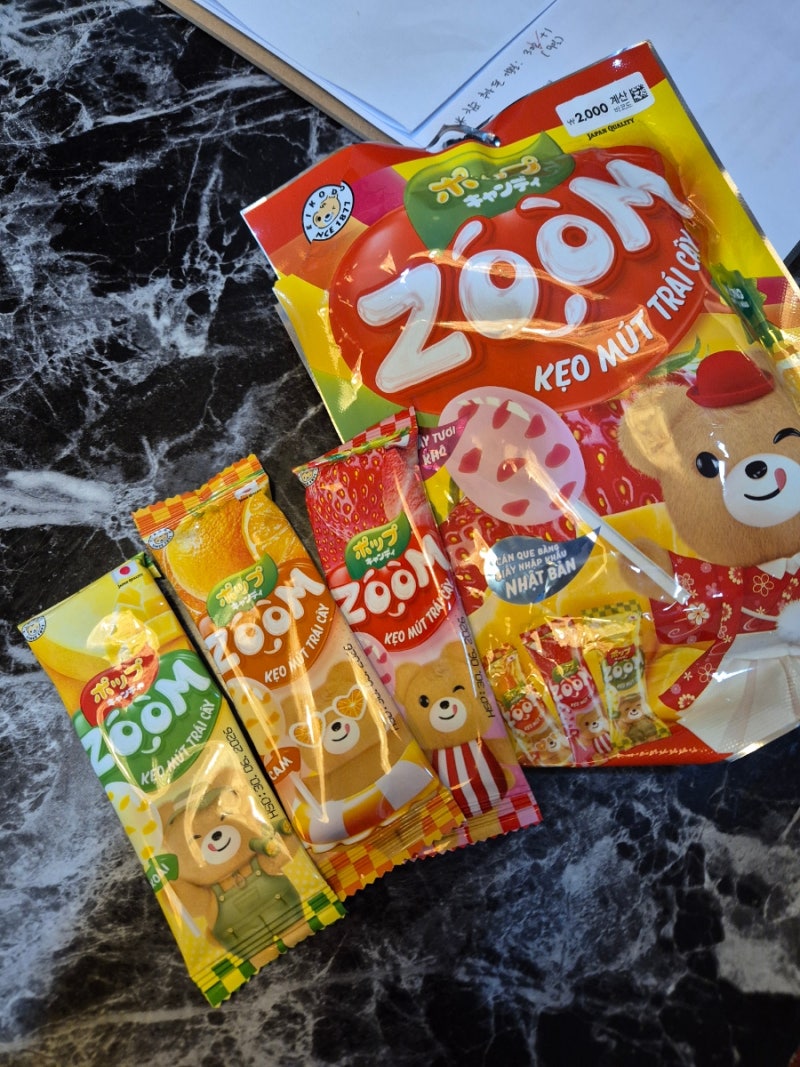 다이소 신상 과자 줌 과일맛 막대사탕