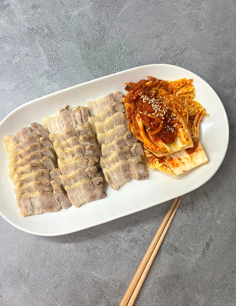통삼겹수육 성시경 막걸리수육 레시피 삼겹살수육 삶는법