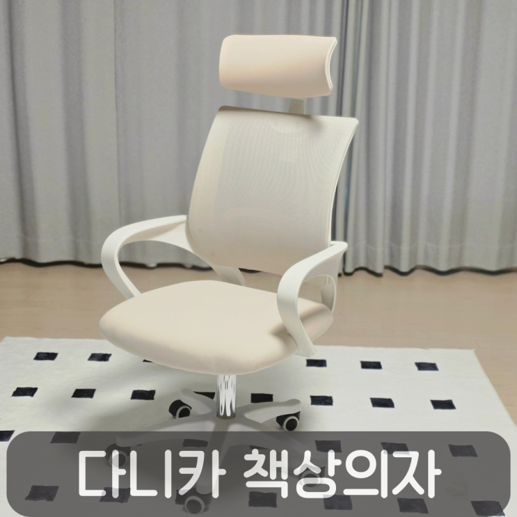  화이트톤 인테리어에 딱! 다니카 메이플 화이트 책상의자 조립부터 실사용 후기(내돈내산)