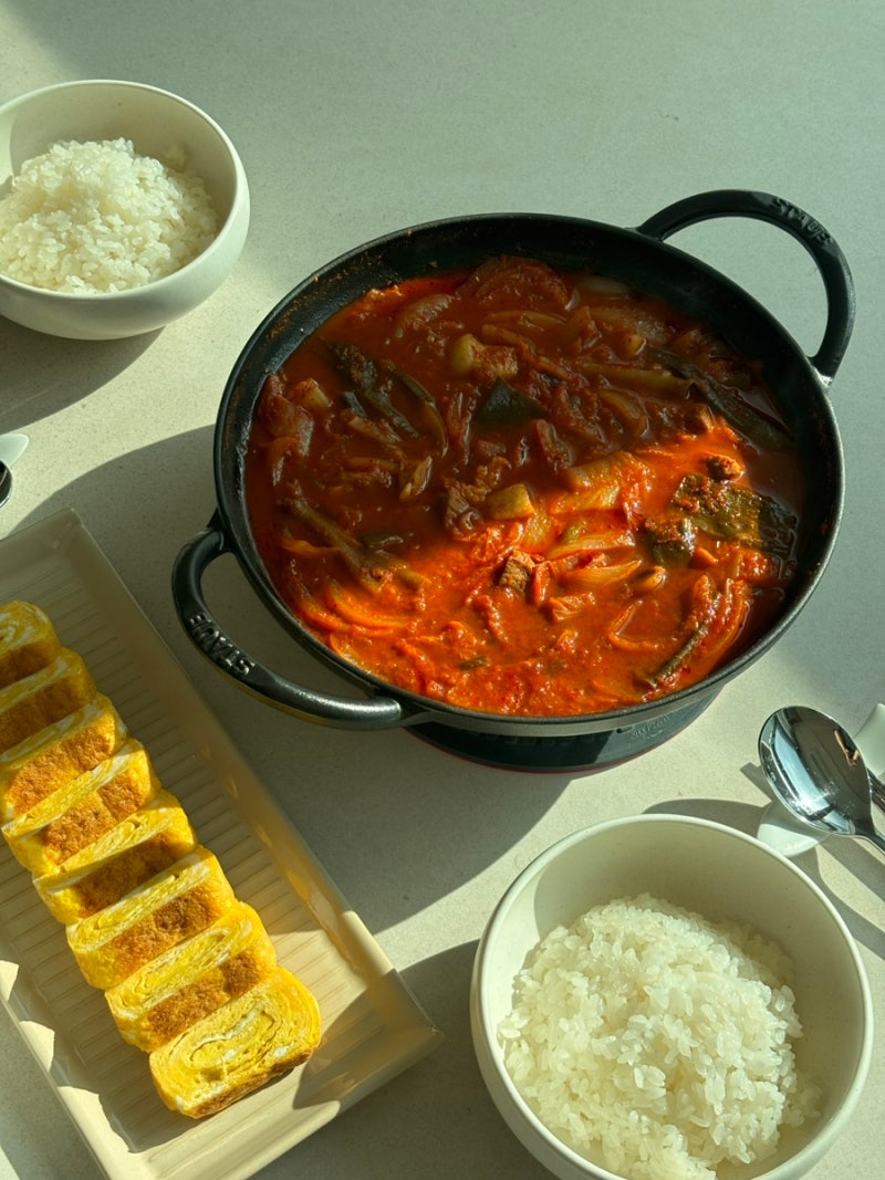 아재맹수 임짱 7분 김치찌개 레시피
