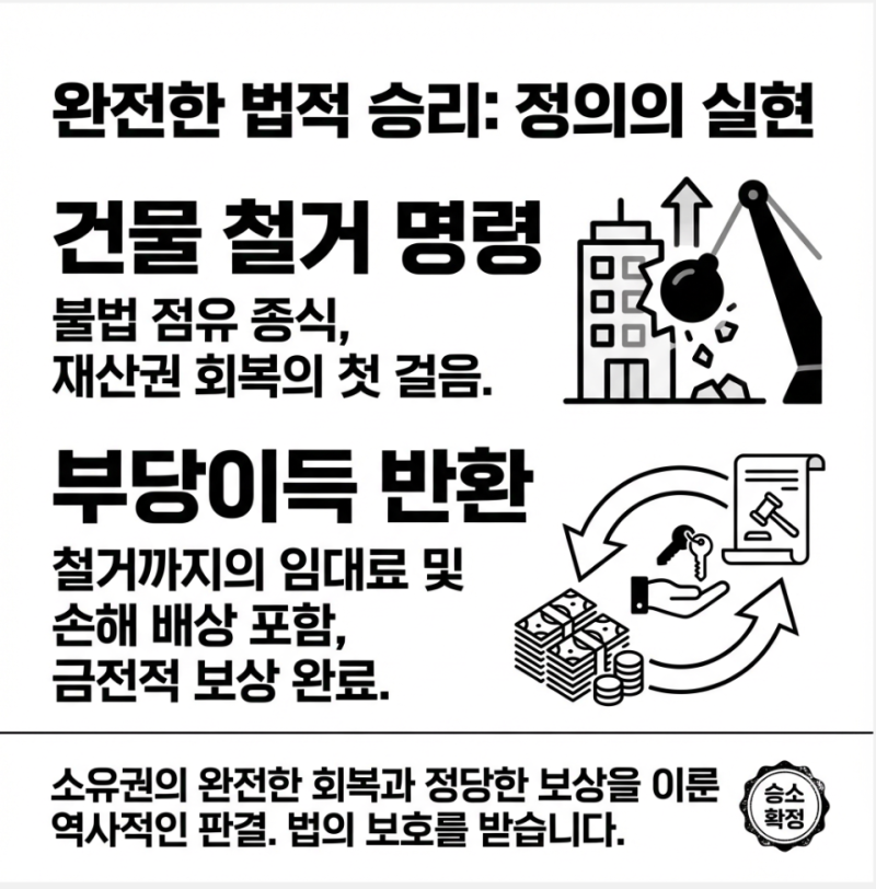 [승소사례] 무단 점유된 내 땅, 건물 철거부터 부당이득 반환까지 한 번에 관련 이미지 6