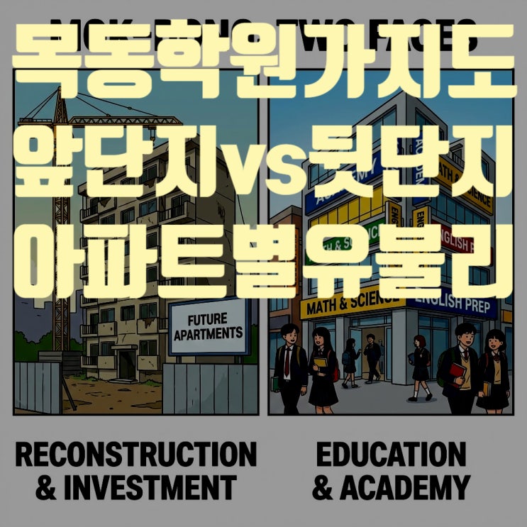  2026 목동 학원가 지도: 앞단지 vs 뒷단지 아파트별 유불리 완벽 분석