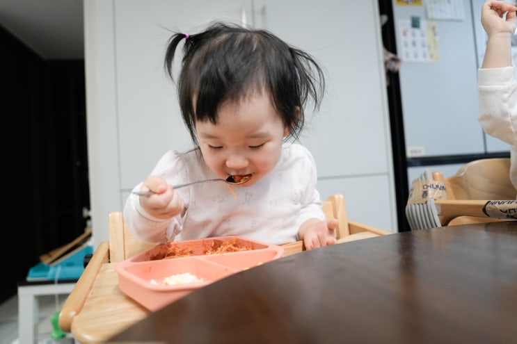  디벨라 홀토마토 아기 스파게티, 입짧은 쌍둥이도 완밥한 10분 원팬 레시피 (ft. 단백질 폭탄)