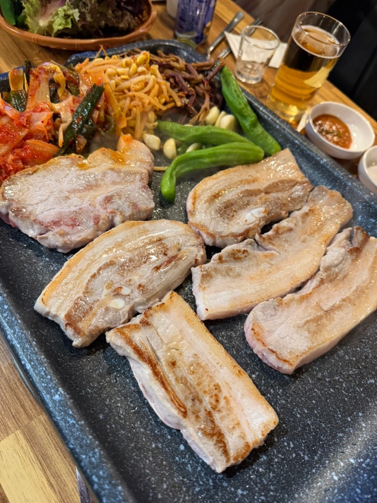 [마포대파솥뚜껑삼겹] 마포역 삼겹살 맛집 미나리 삼겹살 한돈 마포 회식장소 추천