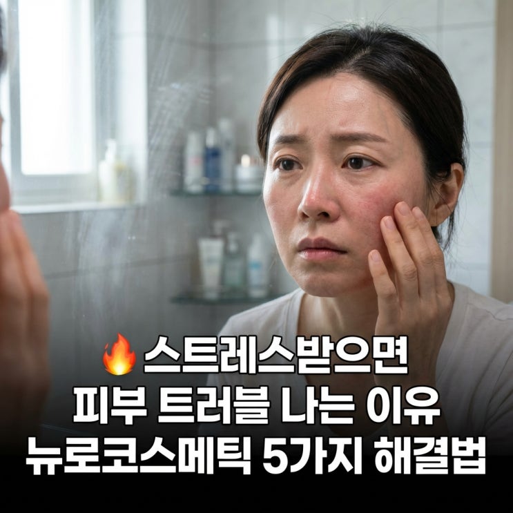   스트레스받으면 피부 트러블 나는 이유 | 뉴로코스메틱 5가지 해결법