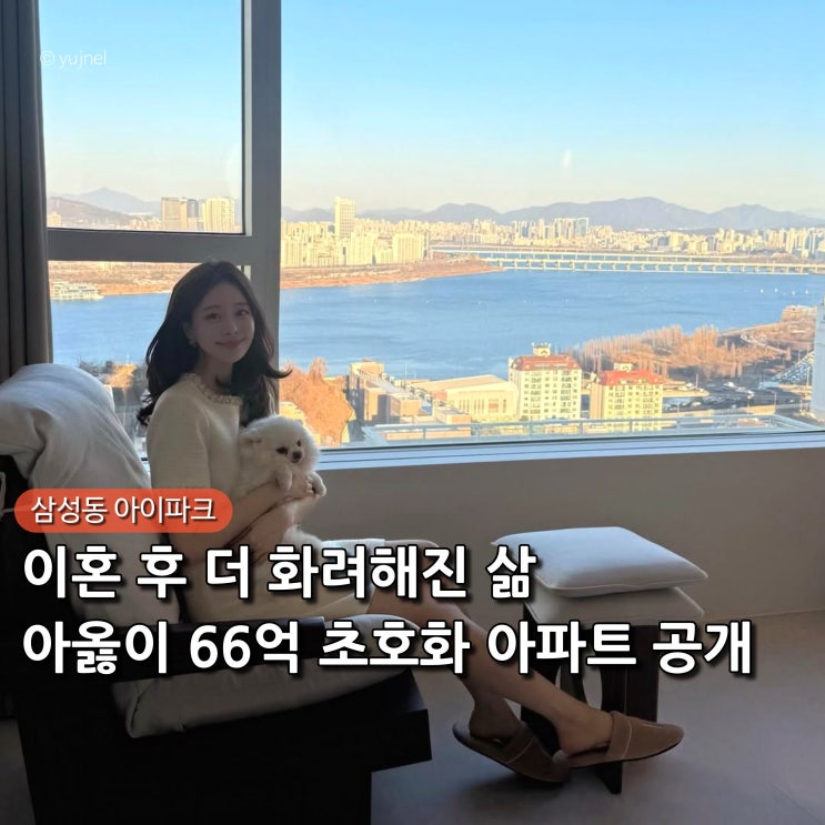  "인생 최대 고비였어요.." 아옳이 이혼 아픔 이겨내고 공개한 66억 한강뷰 아파트